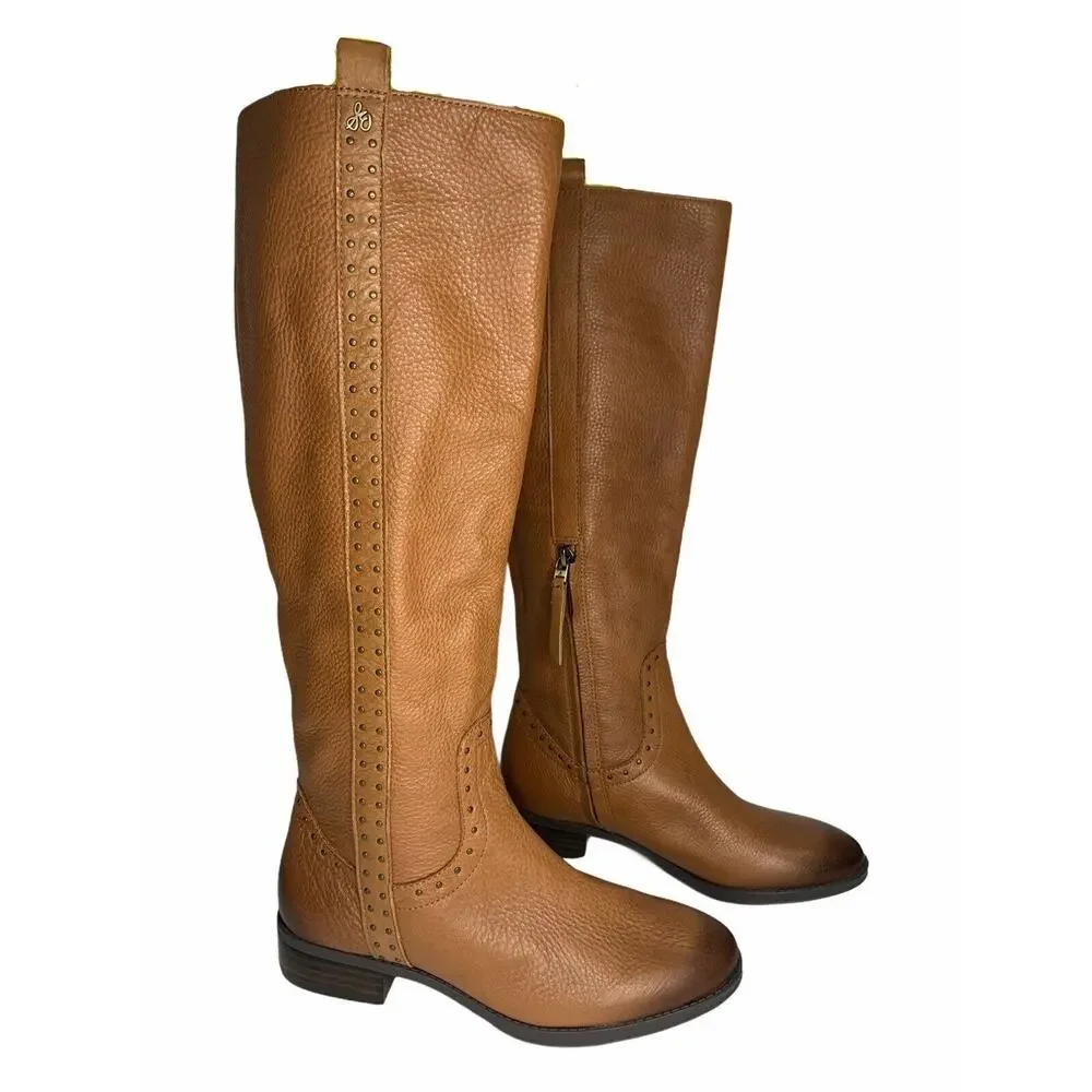 Sam Edelman Prina Riding Boot whiskey 6.5‎ NEW $150